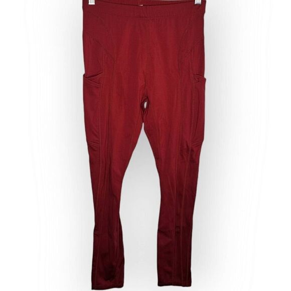 Fabletics Women's High Waisted Motion 365 Pocket 7/8 Legging Brick Red size Smal - Picture 4 of 9